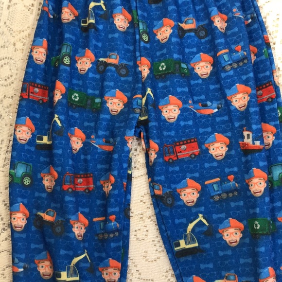 Blippi - Jammy pants…trucks, bulldozers, fire trucks, planes, tractors. Size 2T - Picture 2 of 3